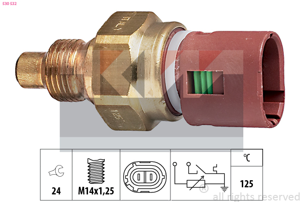 Senzor,temperatura lichid de racire 530 532 KW